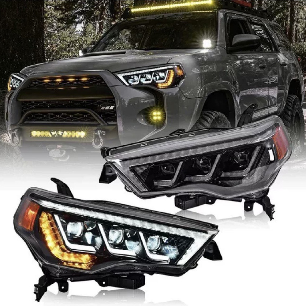 For Toyota 4Runner 2014-2020 US version LED front headlights