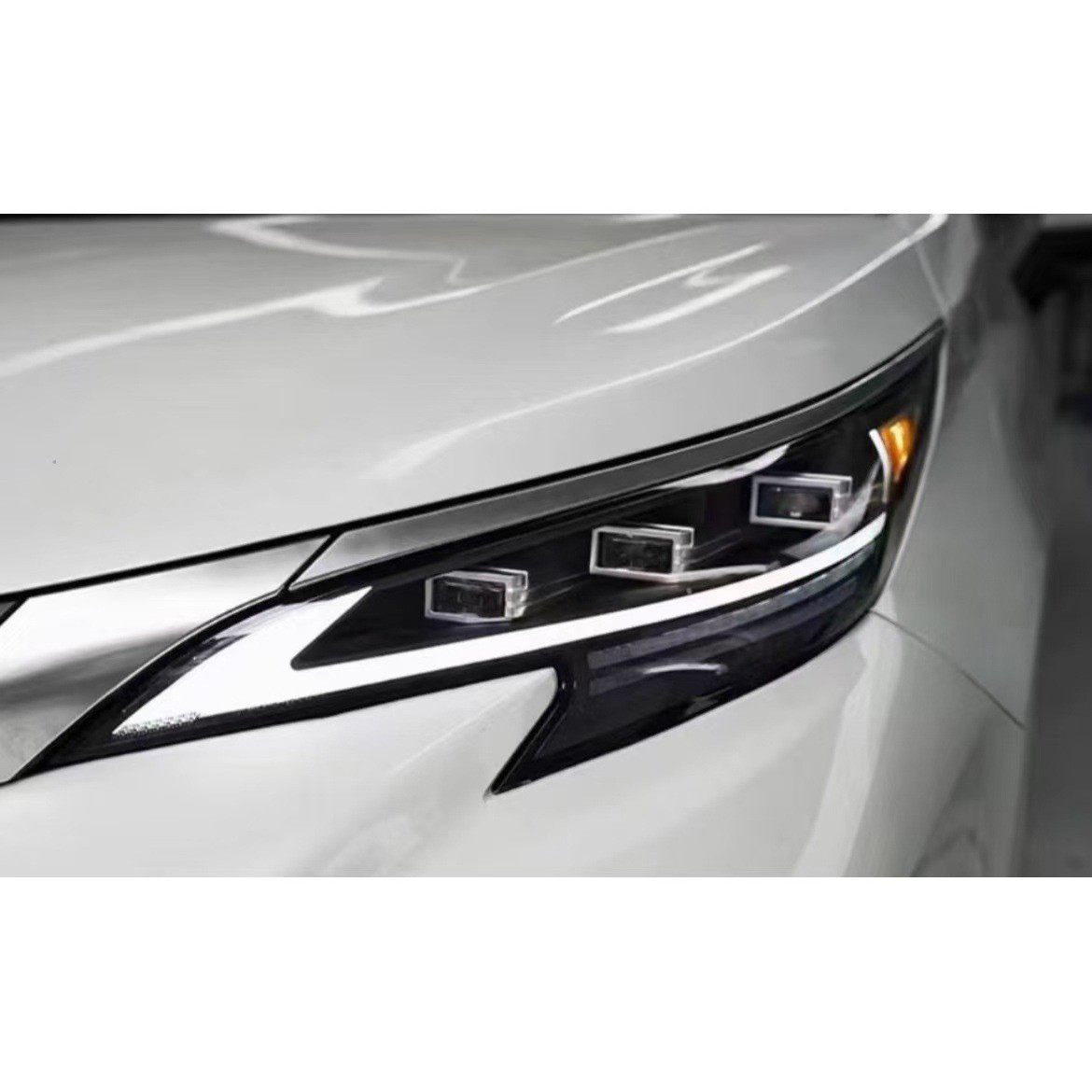 For Toyota Sienna three-eye modified triple-lens front headlights