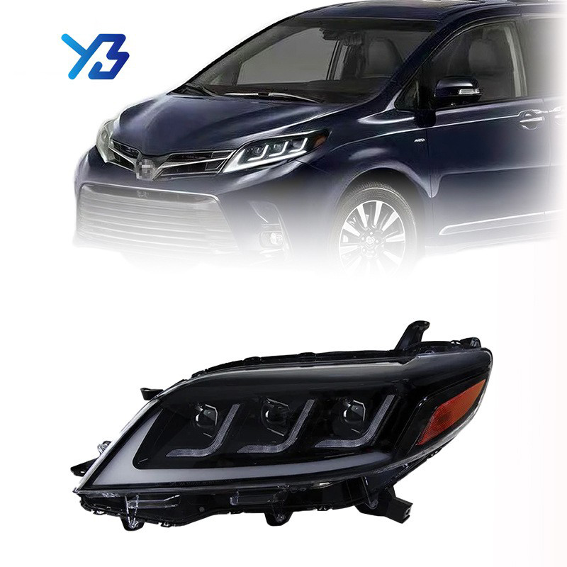 For Toyota 2016 Sienna modified 3-eye front headlights