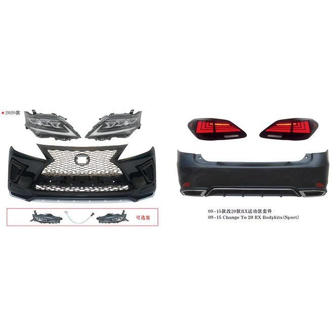 For Lexus 2009-2015 modified 2020 RX Sport package